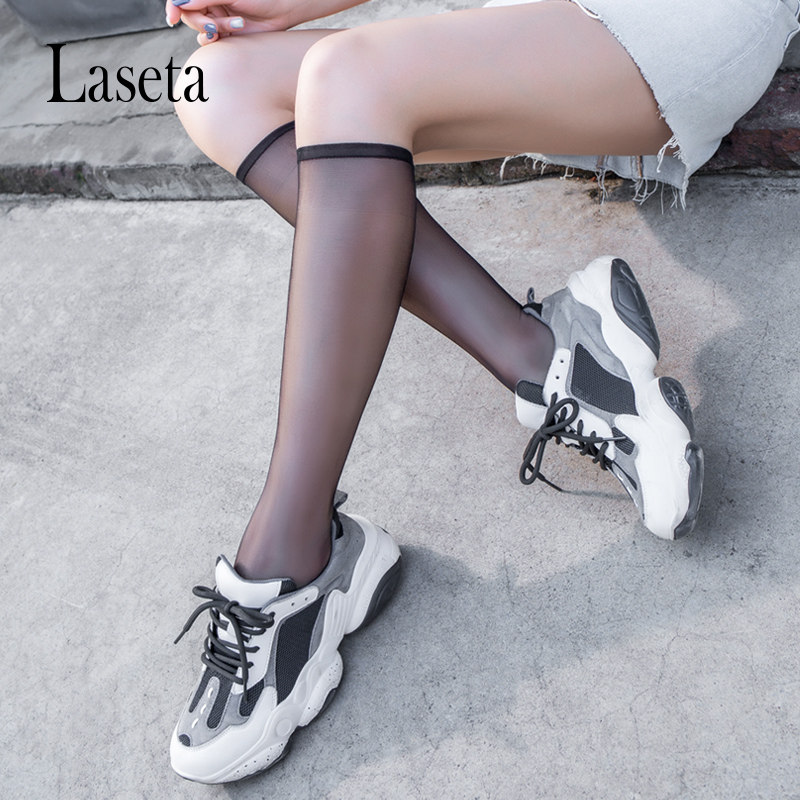 1d中筒夏季超薄款防勾丝隐形长筒袜 laseta兰妲短袜/打底袜/丝袜/美腿袜