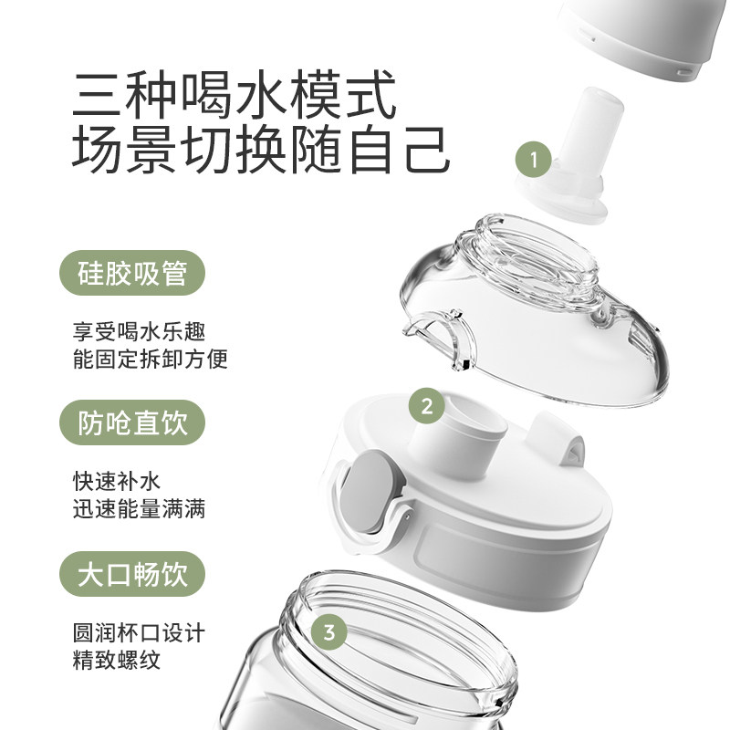 小袋鼠巴布运动女生大容量喝水杯子 小袋鼠巴布太空杯