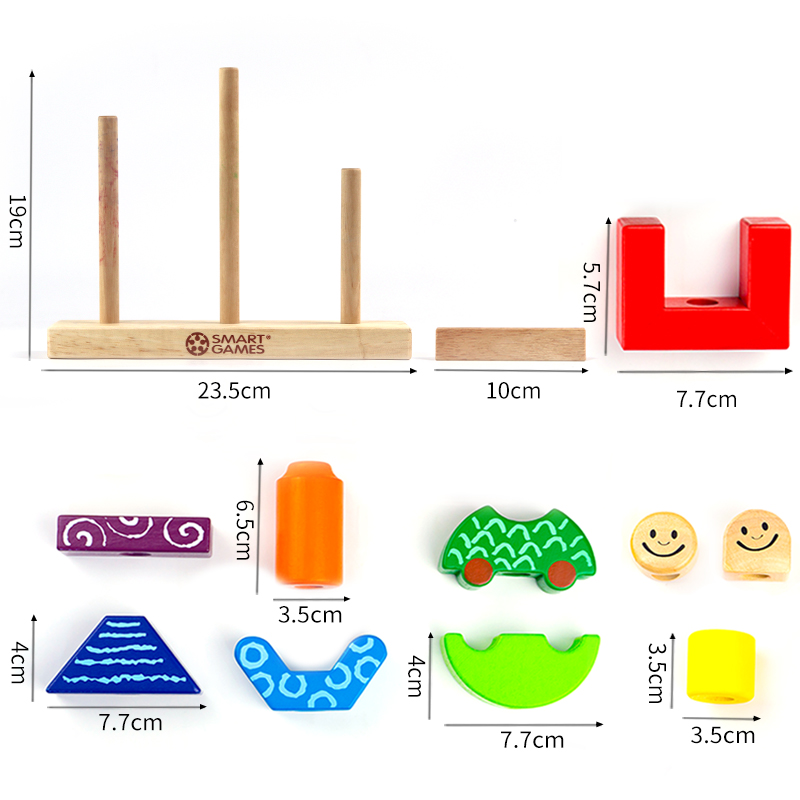 丹妈童书馆 Smart Games日与夜益智玩具儿童桌游早教幼儿积木2岁+-图1
