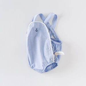 【戴维贝拉奥莱清仓】夏装男女宝连体衣纯棉连身衣肚兜服