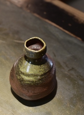 花瓶装饰 柴烧手捏陶土 小品花器 摆件装饰品 博茶堂茶具包邮