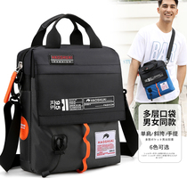 New mens single shoulder slanted satchel casual male bag Multi-functional trendy hand briefcase Canvas Waterproof Outdoor Bag