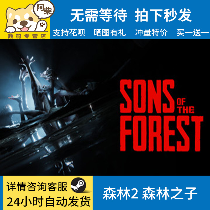 正版 森林之子steam 森林2 Sons Of The Forest 成品号白号账号多人生存 开放世界 中文游戏 - 图2