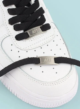 空军一号AJ1金属牌鞋带扣AF1黑白