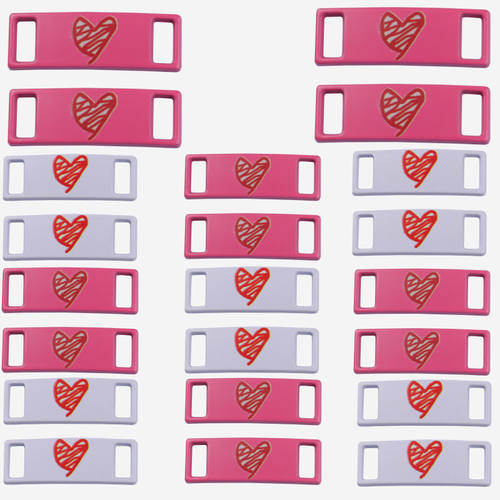 爱心红AF1情人节适配AJ1粉色空军一号AJ粉樱花鞋带男鞋女鞋鞋带潮 - 图2