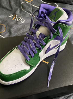 适配AJ1mid绿巨人鞋带原装aj1low