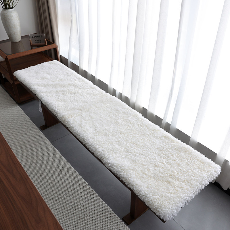 小沙卷花羊羔毛沙发垫羊毛椅垫地毯地垫长凳榻榻米飘窗垫可定制做,淘宝优惠券,粉丝福利购,淘宝优惠卷