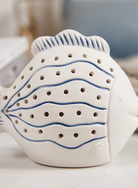 优艺诗陶瓷摆件简约透光夜灯