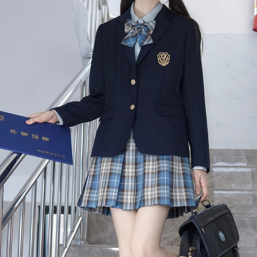 【刺篇原创】高校 jk/dk制服正版校供学院风男女西服外套秋冬 - 图1