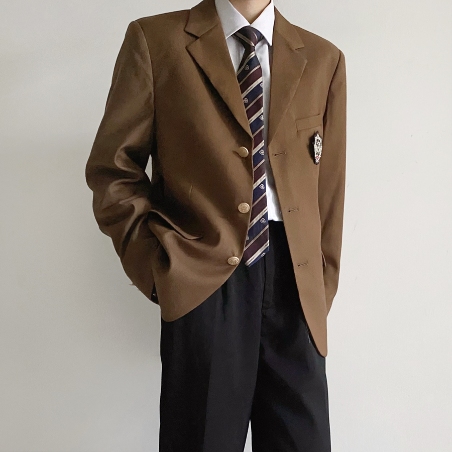 【刺篇原创】dk制服正版校供学院风男西服外套衬衫裤西装套装秋冬 - 图3