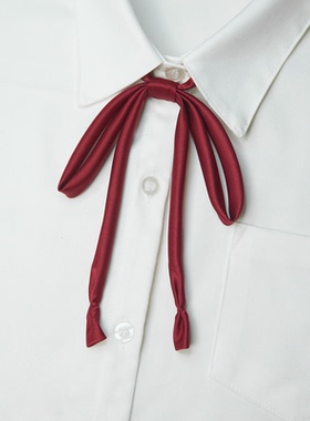 刺篇jk制服纯色免打领绳领结