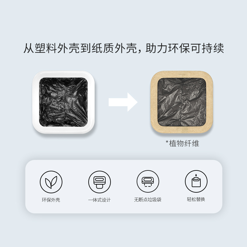 TOWNEW/拓牛智能垃圾桶T1S/T AIR X/T3/TT专用垃圾盒家用加厚大号 - 图0