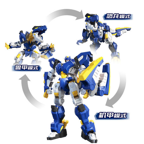 正版迷你特工队之超级恐龙力量2飓风暴龙机甲变形机甲儿童玩具 - 图0