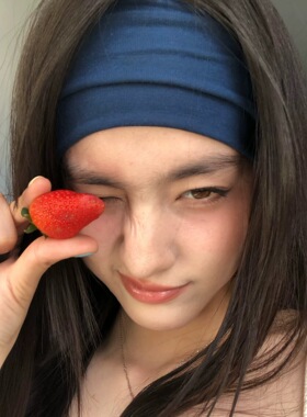 时髦运动风发带！超宽边束发带高颅顶简约透气吸汗遮发弹力头带女
