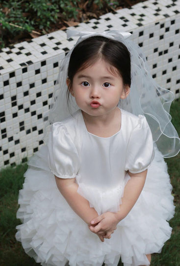 Детская фата, девочка, принцесса, фото, фото, реквизит для выступления, мероприятие ко Дню защиты детей, головной убор для родителей и детей, заколка, свадебная цветочница