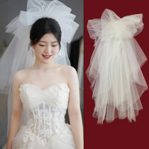 2023 New Head Yarn Grit Snap of Bubble Clouds fluffy head Veil Korean Bridal Photography Styled Wedding and Makeup White