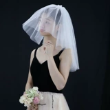 Фата основное свадебное платье свадебный сертификат юбилей путешествия фото реквизит маленькая фата короткая супер фея стиль новый белый