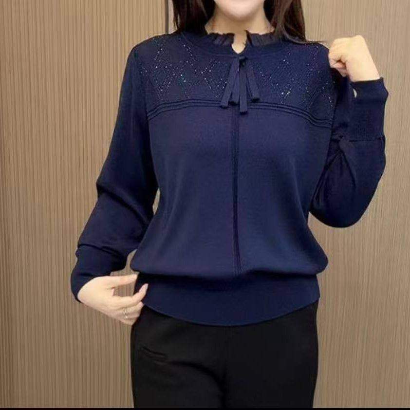 新款领飘带针织衫毛衣显瘦百搭时尚洋气,淘宝优惠券,粉丝福利购,淘宝优惠卷