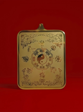 全手绘文昌帝君唐卡吊坠龙虎山