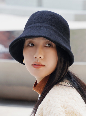 秋冬保暖羊毛渔夫帽女逛街