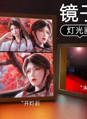 完美世界石昊火灵儿发光相框