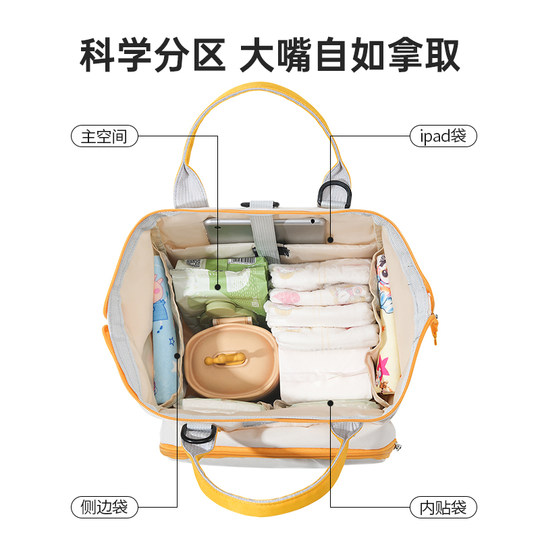 妈咪包小包母婴外出轻便高颜值妈妈多功能2025年新款大容量双肩包