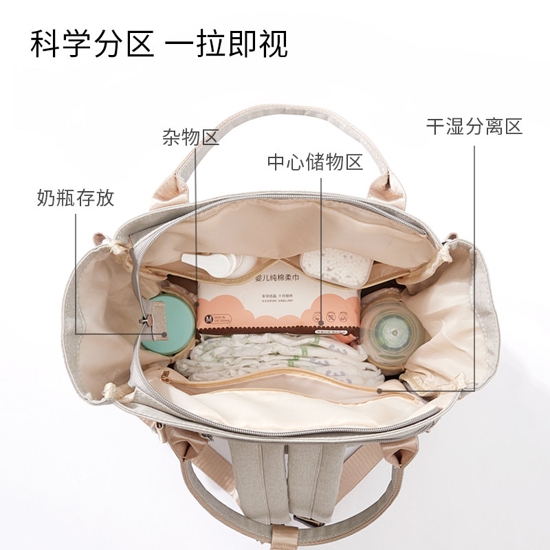 思萌妈咪包2022新款多功能单肩包 smooms妈咪包/袋