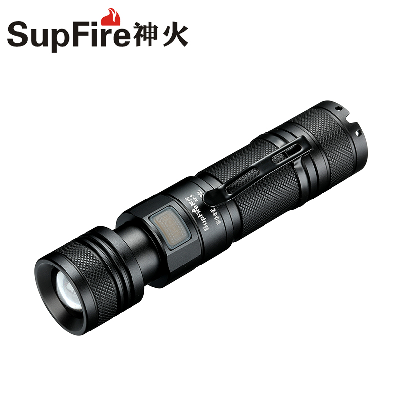 SupFire神火A2强光小手电筒可充电usb直冲多功能远射变焦t6led灯