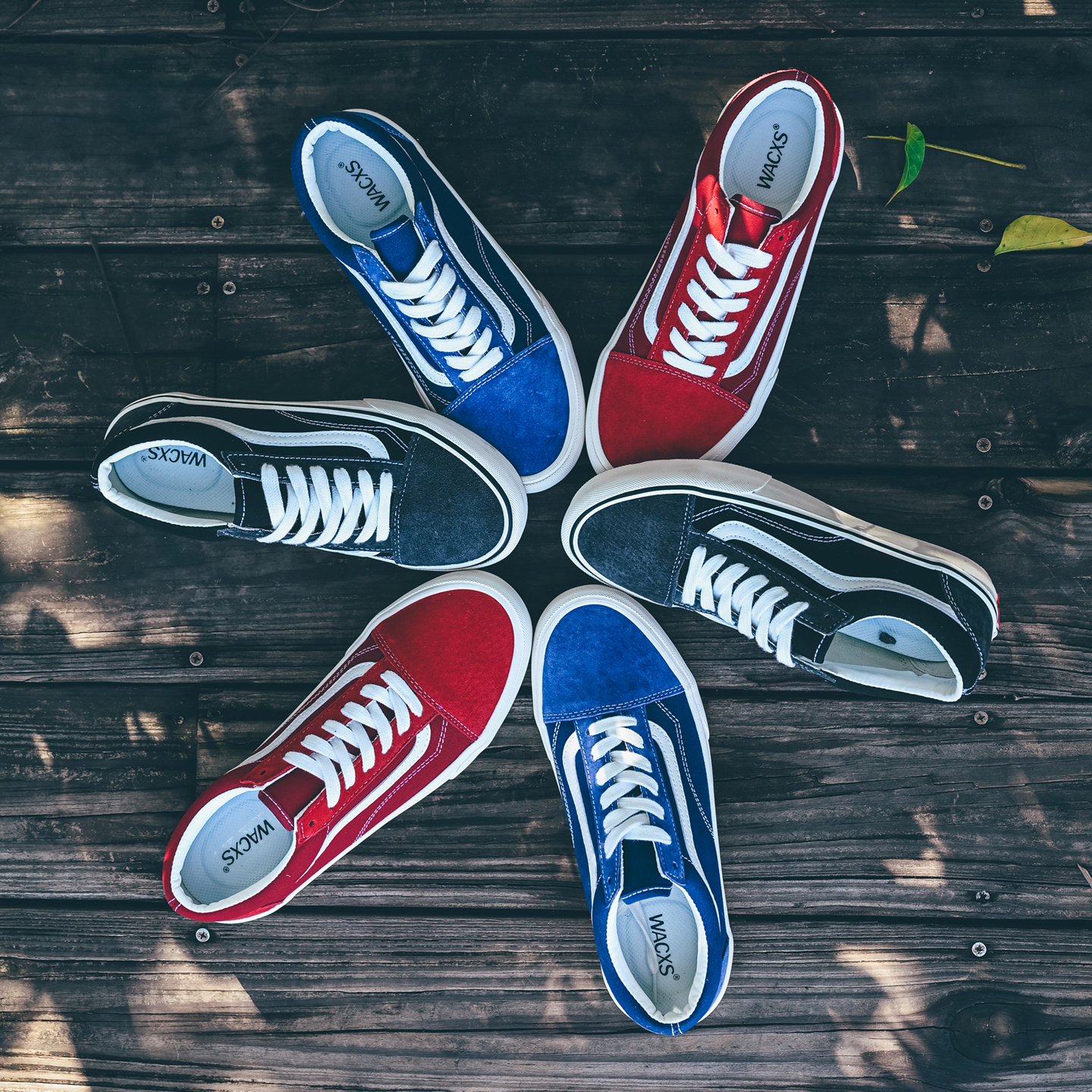 Style 36红蓝黑灰色oldskool低帮板鞋麂皮美式复古休闲帆布鞋潮鞋 - 图0