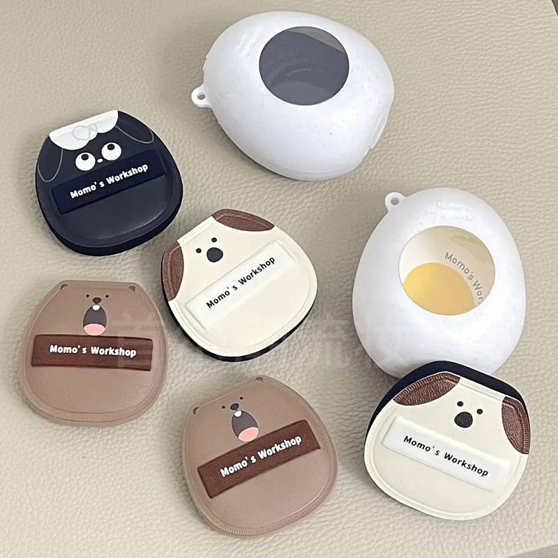 毛吉吉粉扑Momo'sWorkshop动物系列气垫棉花糖植绒散粉扑干湿两用 - 图3