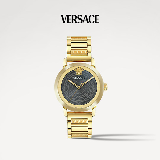 【6期免息】VERSACE范思哲24年新款瑞士男手表大表盘黑金手表