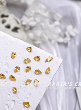 萨帕塔小水滴金黄色进口金底锆石