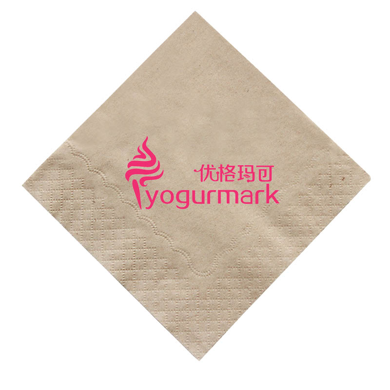 广告可印logo定做本色餐巾纸印字酒店餐厅商用方巾纸竹浆印花一_虎窝淘