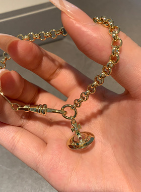 精工立体星球orb飞行士手链白色琉璃珠彩钻土星球手饰