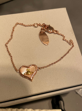 心动系天然粉贝爱心手链金色银色爆款手饰女款