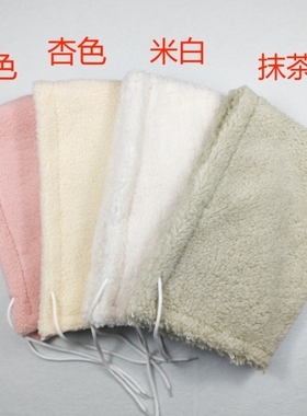 羊羔绒帽子单独买可拆卸帽子加大配羽绒服连帽亲子儿童假领子加绒