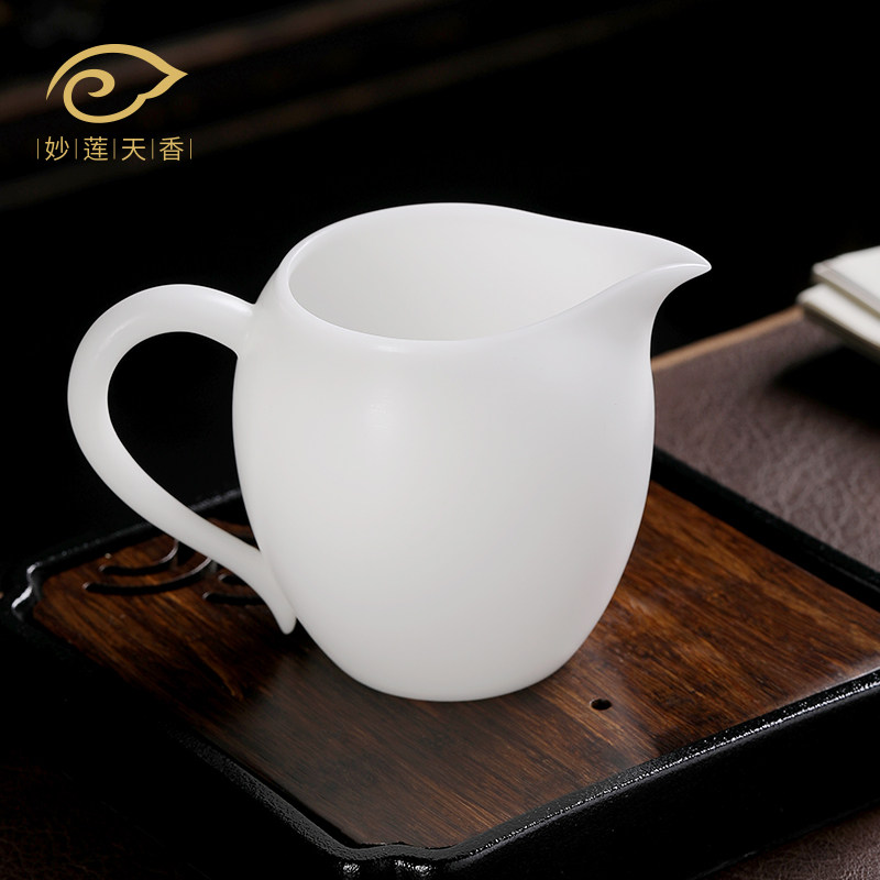 妙莲天香手工冰晶玉瓷德化白瓷匀杯 妙莲天香家居公道杯