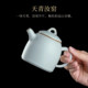 ເຕົາຊາ Ru kiln azure Qinquan ເຮັດດ້ວຍມືບໍລິສຸດ