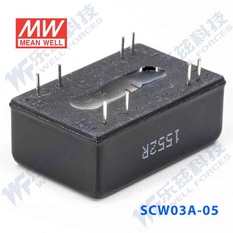 台湾明纬DC-DC模块电源 SCW03A-05 3W 9~18V转5V0.6A单路输出 - 图2