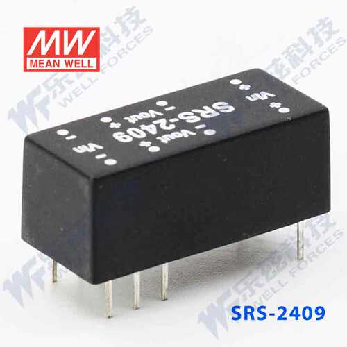 明纬24V变9V电源0.5W SRS-2409 21.6-26.4V转9V56mA DC-DC输出 - 图1