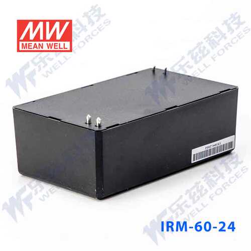 明纬24V电源60W IRM-60-24 超小型AC-DC模块电源直流2.5A插脚型 - 图1