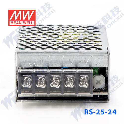 明纬 RS-25-24 开关电源220V转24V直流1.1A 台湾品牌 质保三年 - 图1
