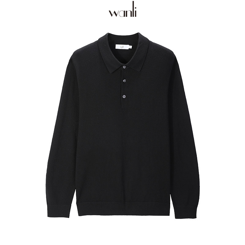 男针织衫万丽秋装新款男装长袖羊毛商务休闲毛衣男士打底杉polo衫,淘宝优惠券,粉丝福利购,淘宝优惠卷