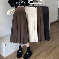 UK Next kiss pregnant woman half body dress Spring autumn style 100 lap high waist Tow for a long and pleasantic pleasanum