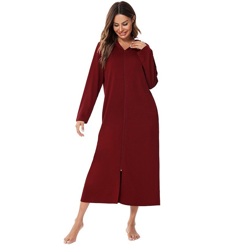 亚马逊速卖通欧美女装春秋冬新款女式拉链衫睡衣长袖家居服,淘宝优惠券,粉丝福利购,淘宝优惠卷