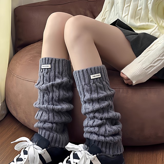Warm and thickened leg warmers! y2k can be layered and won’t freeze your legs