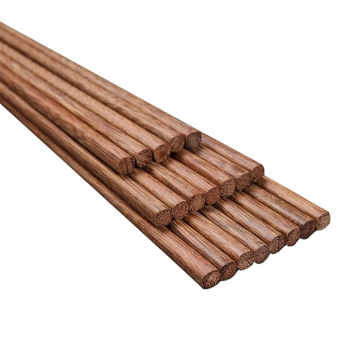 Палочки для еды для домашнего использования из натурального дерева, деревянная посуда, комплект