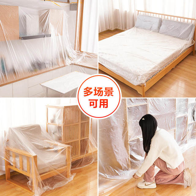 Household Plastic Dust Cloth, Protective Furniture Covers