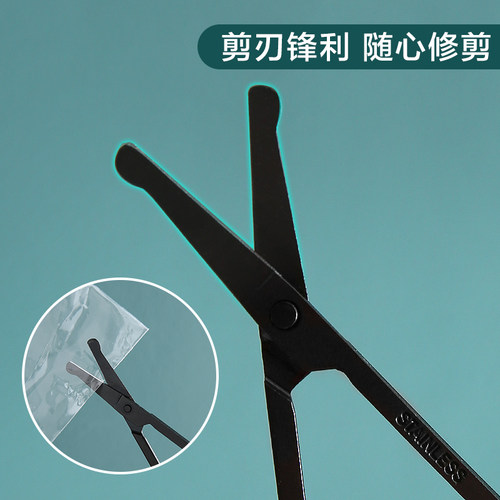 男女专用鼻毛修剪器不锈钢圆头剪刀剪鼻毛神器手动尖头修剪刀套装 - 图2