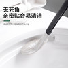 Golf toilet brush self-cleaning without blind spots